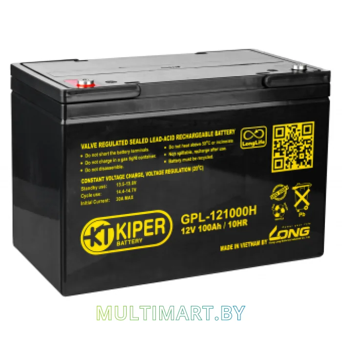 Аккумулятор для ИБП Kiper GPL-121000H (12В/100 А·ч)